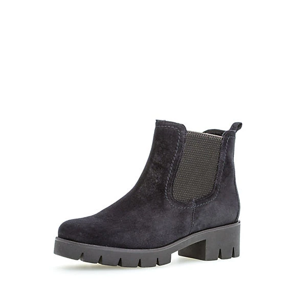 Gabor Chelsea Boots Rauleder Blau Chelsea Boots - Blau 3 Gabor Chelsea Boots Rauleder Blau Chelsea Boots - Blau