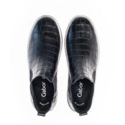 Gabor Chelsea Boots Leder Reptiloptik Schwarz Chelsea Boots - Schwarz -Chelsea Boots 16273699 02