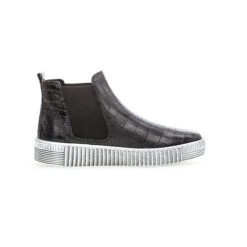 Gabor Chelsea Boots Leder Reptiloptik Schwarz Chelsea Boots - Schwarz -Chelsea Boots 16273699 03