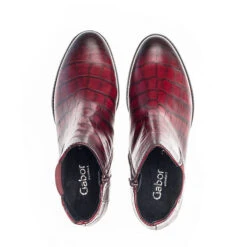 Gabor Comfort Chelsea Boots Leder Reptiloptik Rot Chelsea Boots - Rot -Chelsea Boots 16532389 02