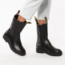 Combat High Fashion Chelsea Boots - Schwarz -Chelsea Boots 20030679 02