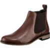 Flache Casual Leder Chelsea Boots 1 Flache Casual Leder Chelsea Boots -Chelsea Boots 20040848 01