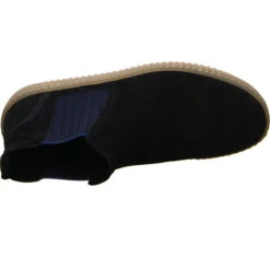 Gabor Schuhe Stiefel Stiefeletten Elegant Boots Elegant Freizeit Veloursleder Uni Chelsea Boots - Blau -Chelsea Boots 20792504 06