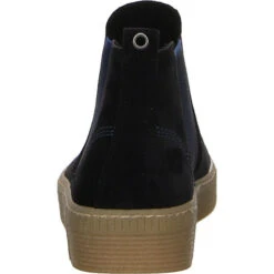 Gabor Schuhe Stiefel Stiefeletten Elegant Boots Elegant Freizeit Veloursleder Uni Chelsea Boots - Blau -Chelsea Boots 20792504 07