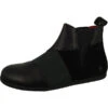 *art Damen Elegante Stiefelette Larissa Chelsea 1492 Schwarz Black Leder Ankle Boots - Schwarz -Chelsea Boots 22162391 01