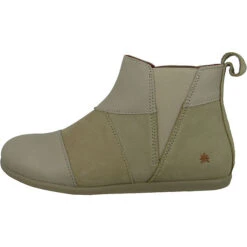 *art Damen Elegante Stiefelette Larissa Chelsea 1492 Grau Sesame Leder Ankle Boots - Grau -Chelsea Boots 22162440 03