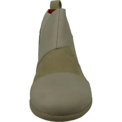 *art Damen Elegante Stiefelette Larissa Chelsea 1492 Grau Sesame Leder Ankle Boots - Grau -Chelsea Boots 22162440 06