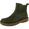*art Damen Elegante Stiefelette Misano Chelsea 1730 Grün Kaki Leder Ankle Boots - Grün -Chelsea Boots 22162502 01