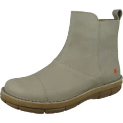*art Damen Elegante Stiefelette Misano Chelsea 1730 Grau Sesame Leder Ankle Boots - Grau -Chelsea Boots 22162528 02