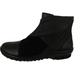 *art Damen Elegante Stiefelette Antibes Chelsea Multi 1434 Schwarz Black Leder Ankle Boots - Schwarz -Chelsea Boots 22162588 03