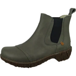El Naturalista Damen Elegante Stiefelette YGGDRASIL Chelsea N158 Grau Grey Leder Ankle Boots - Grau -Chelsea Boots 22175311 02