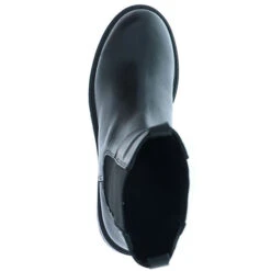 Damen Chelsea Boots Stiefel Echtleder Schwarz - Schwarz -Chelsea Boots 22775856 07