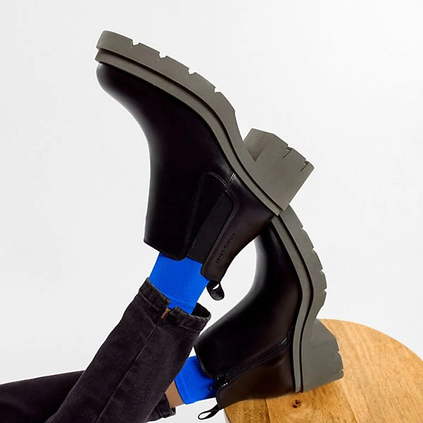 Tyra 3a Chelsea Boots - Schwarz/grün 4 Tyra 3a Chelsea Boots - Schwarz/grün – Bild 2