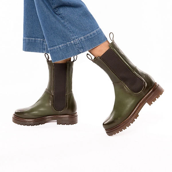 J&F Chelsea Boots - Khaki 4 J&F Chelsea Boots - Khaki – Bild 2