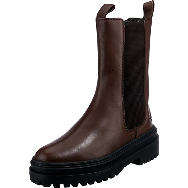 Fashion Leder High Boots Chelsea Boots - Braun 3 Fashion Leder High Boots Chelsea Boots - Braun