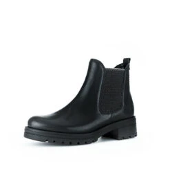 Gabor Chelsea Boots Biker Boots - Schwarz