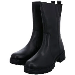 Salamander Damen Stiefel Schuhe Teresi Chelsea Boots Elegant Freizeit Glattleder Uni Klassische Stiefel - Schwarz -Chelsea Boots 27185160 10