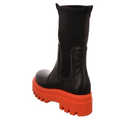 Calvin Klein Platform High Chelsea Boots Leder-/Textilkombination Uni Chelsea Boots - Schwarz -Chelsea Boots 27299778 07