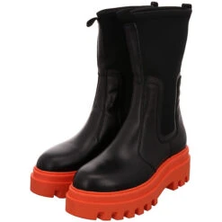 Calvin Klein Platform High Chelsea Boots Leder-/Textilkombination Uni Chelsea Boots - Schwarz -Chelsea Boots 27299778 10