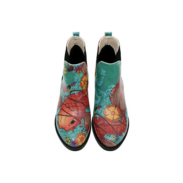 DOGO Eve Boots Waves Of Koi Chelsea Boots - Grün 9 DOGO Eve Boots Waves Of Koi Chelsea Boots - Grün – Bild 7
