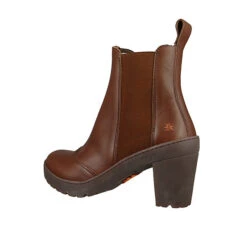 *art Damen Elegante Stiefelette Travel Chelsea 1758 Braun Brown Leder Ankle Boots - Braun -Chelsea Boots 27570440 04