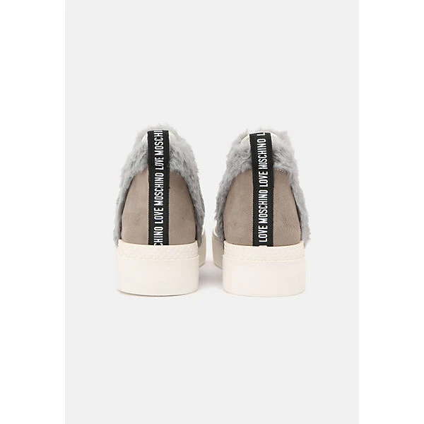 LOVE MOSCHINO Chelsea Boot Boots Mit Fake Fur Chelsea Boots - Grau 4 LOVE MOSCHINO Chelsea Boot Boots Mit Fake Fur Chelsea Boots - Grau – Bild 2