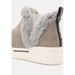 LOVE MOSCHINO Chelsea Boot Boots Mit Fake Fur Chelsea Boots - Grau 13 LOVE MOSCHINO Chelsea Boot Boots Mit Fake Fur Chelsea Boots - Grau -Chelsea Boots 29043505 06